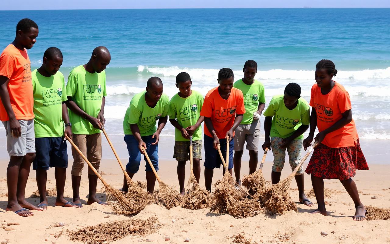 Beach clean-up day